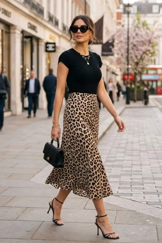 Grounded Leopard: Sleek Black and Soft Movement
