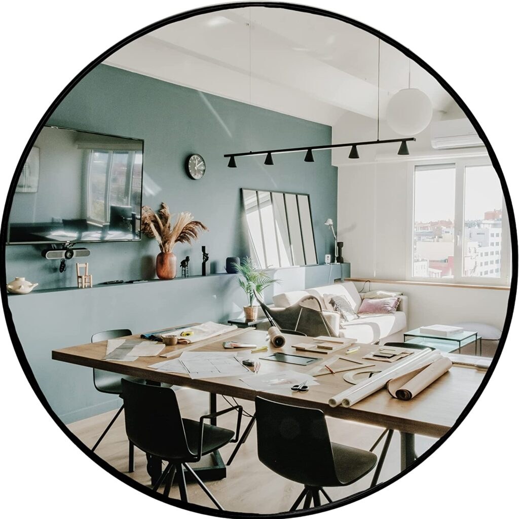 Use Mirrors and Layered Lighting to Add Air and Warmth