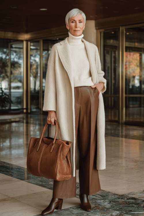 Tonal Neutrals for Fall: Effortless Business-Casual with Texture