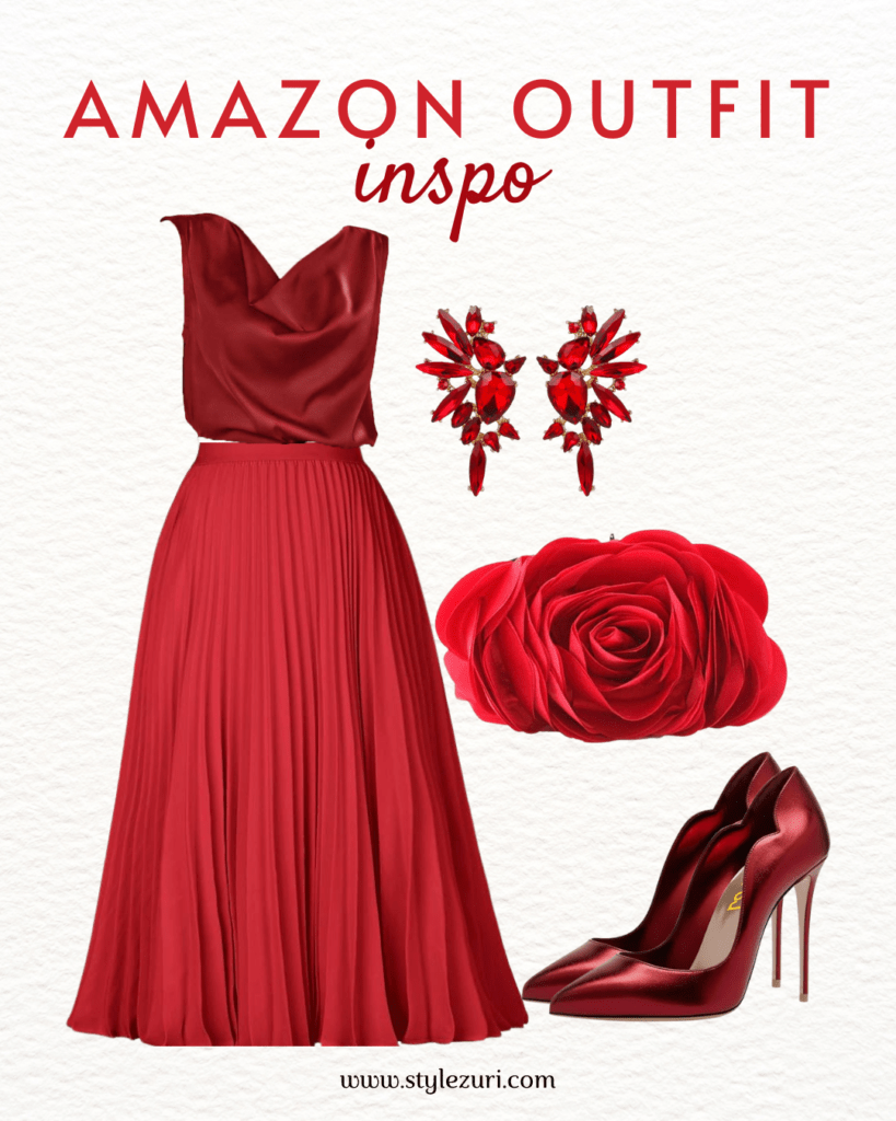 Crimson Power Suit for Festive Boardroom Moments