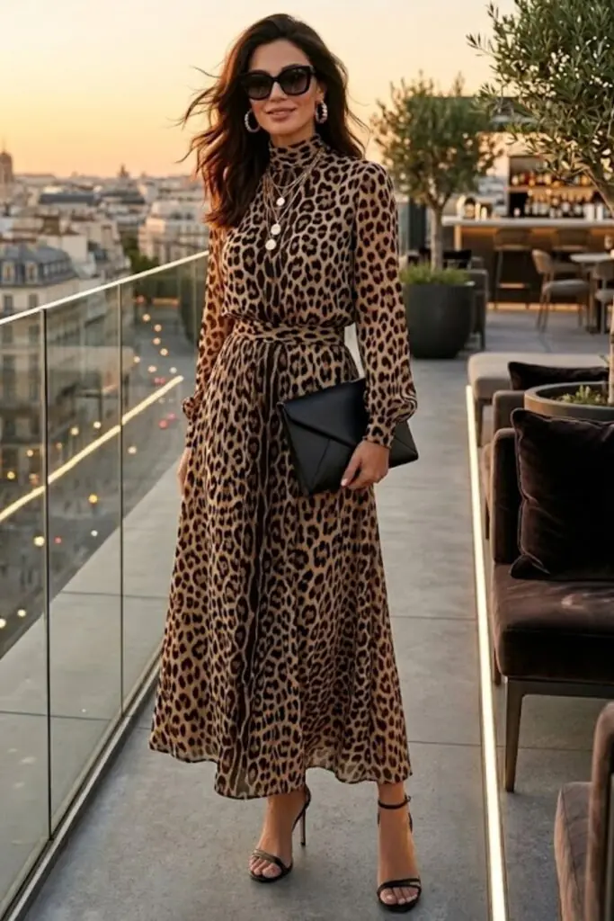 Leopard Gown Poise: Balance, Movement, and Ease