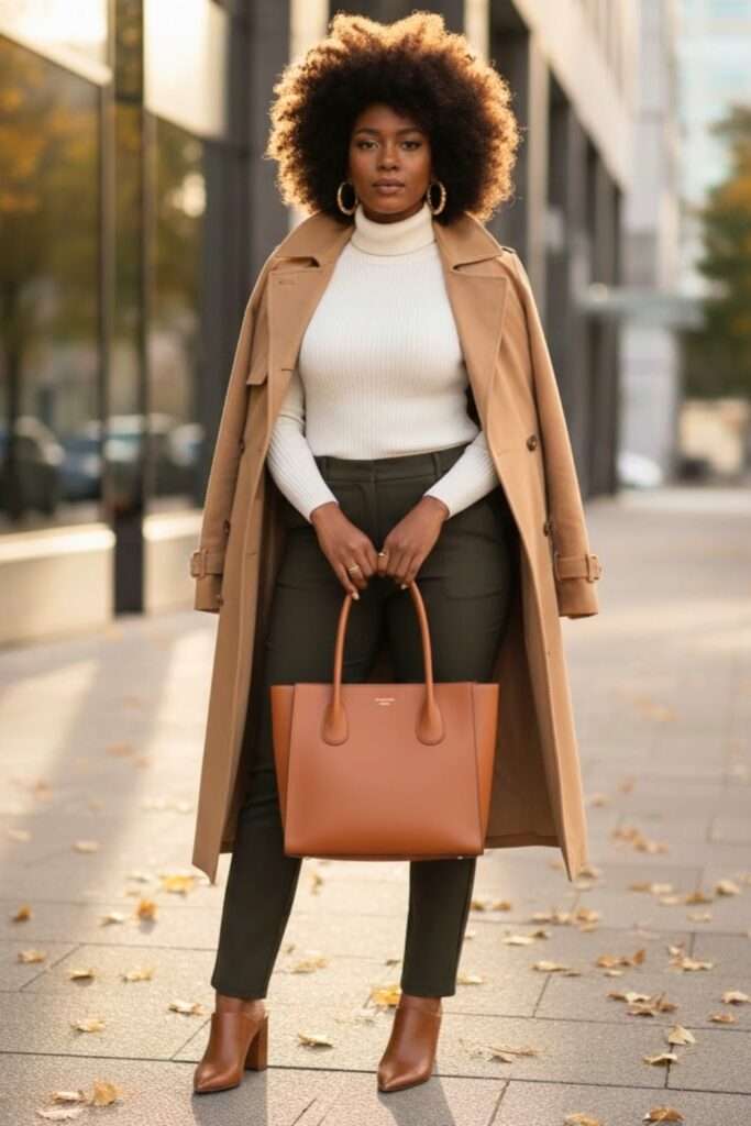Camel-Neutral Layering: Polished Trench-Inspired Desk Ritual