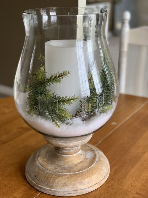 Snow‑Kissed Glass Lantern