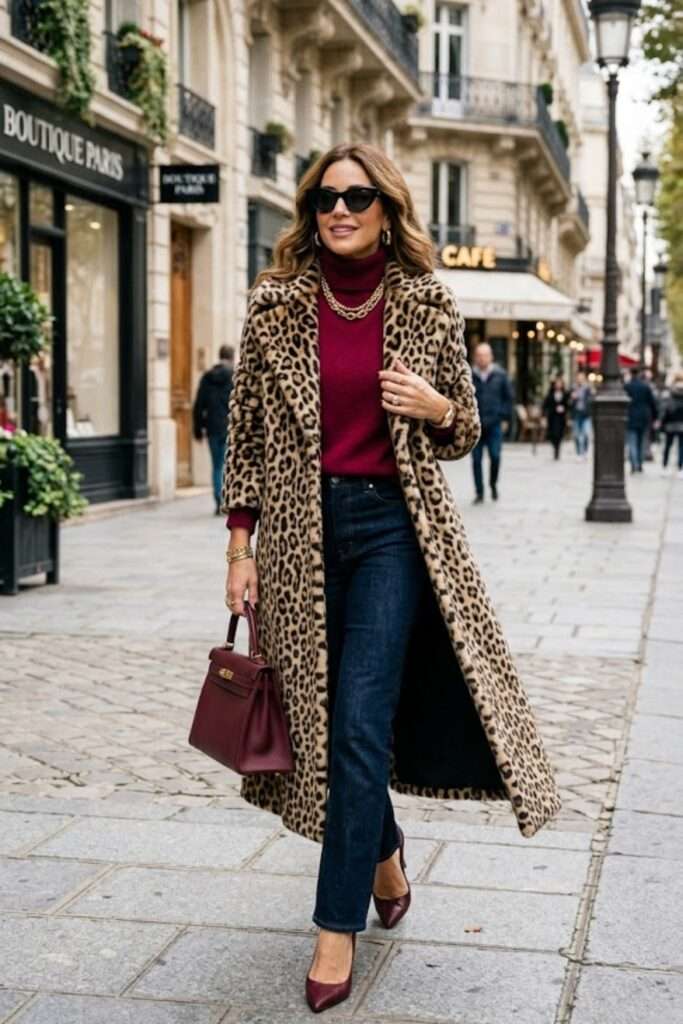 Leopard Layers: Grounded Color and Quiet Confidence