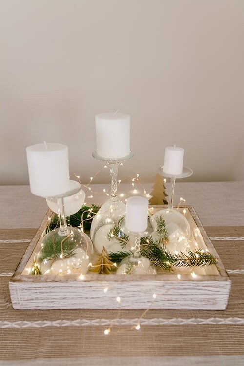 Glow-Inside Wine-Glass Candleholders