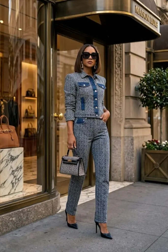 Sharp Indigo Layers with Urban Sophistication