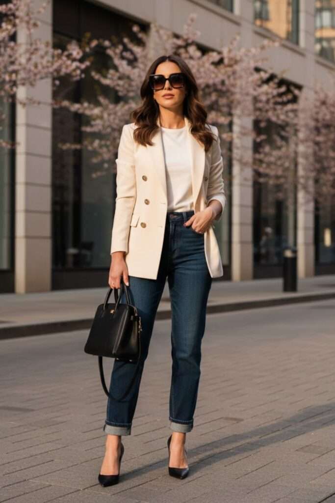 Modern Denim with Clean Tailoring