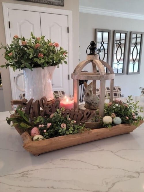 Spring Awakening Dough Bowl Display