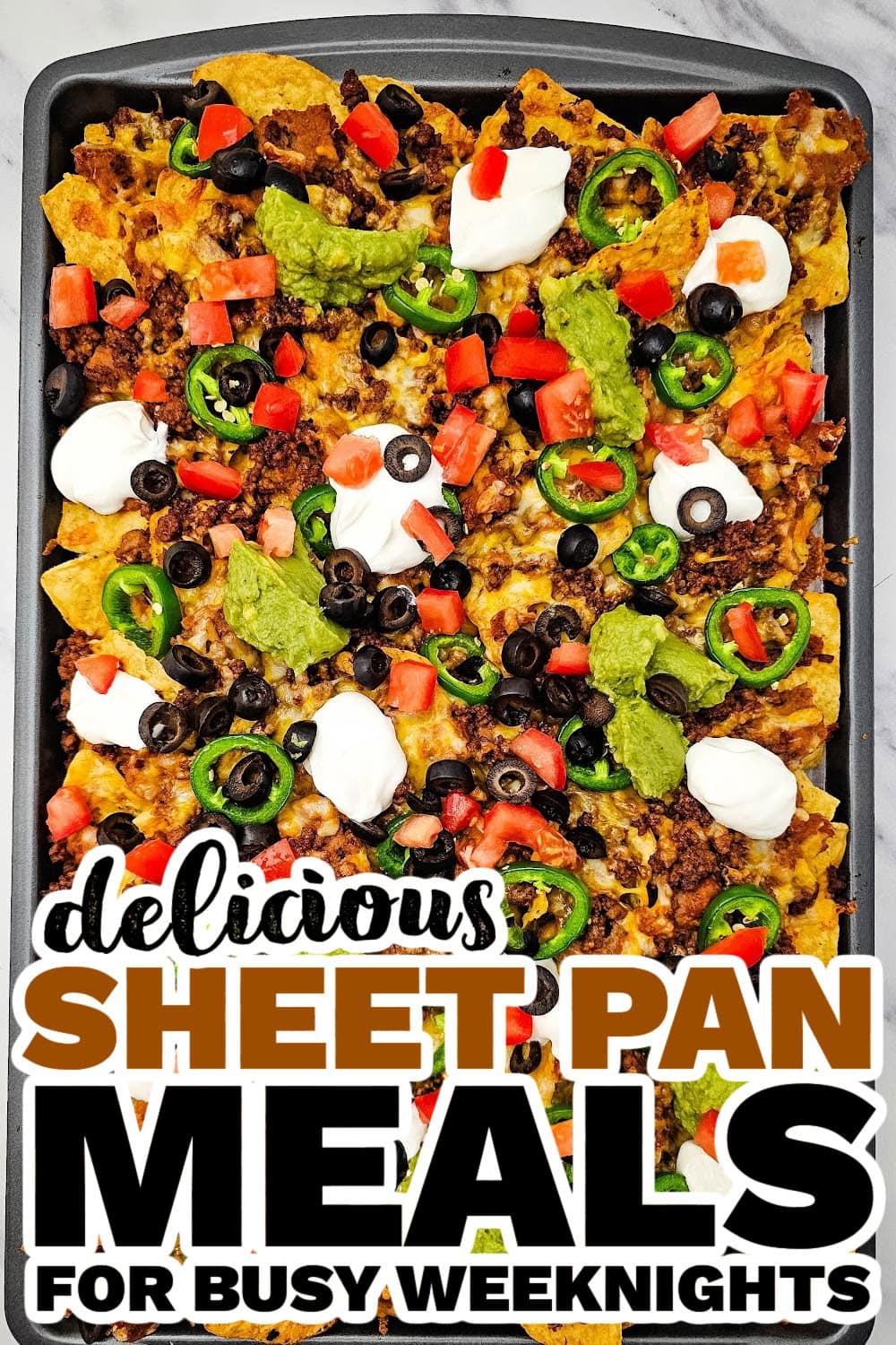 Sheet-Pan Fiesta Crisp with Cilantro-Lime Crema