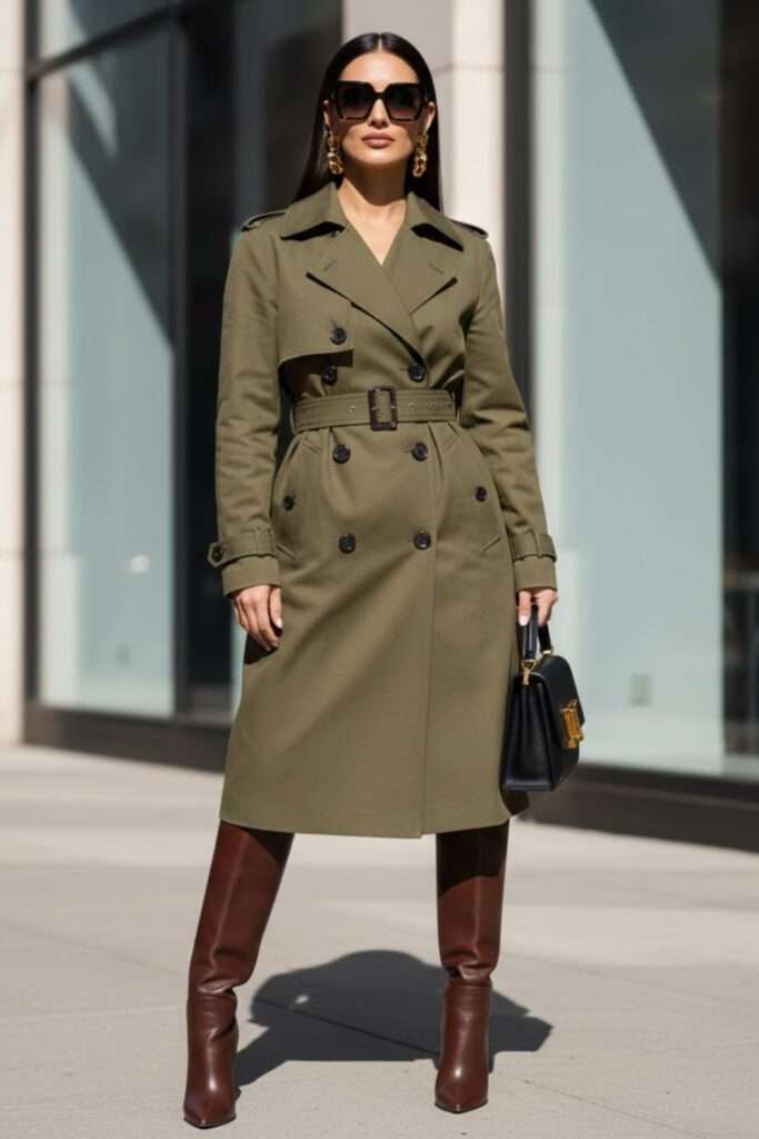 Olive Trench, City-Elegant and Understatedly Green