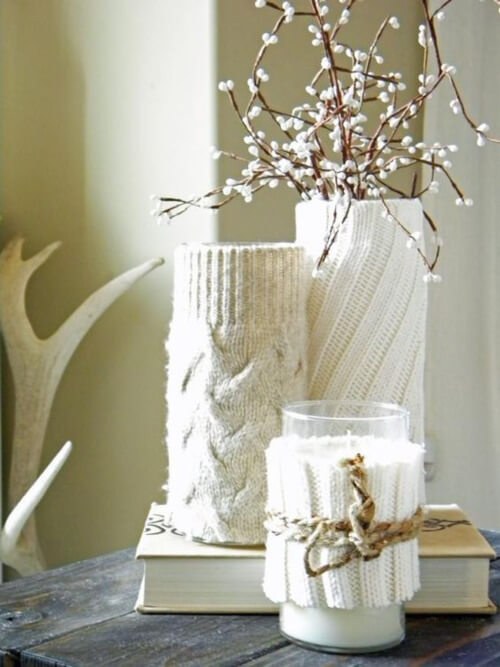 Sweater-Sleeve Vases