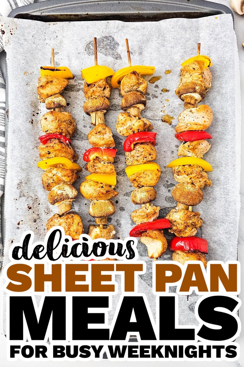 Citrus-Herb Sheet-Pan Chicken with Roasted Peppers & Mushrooms