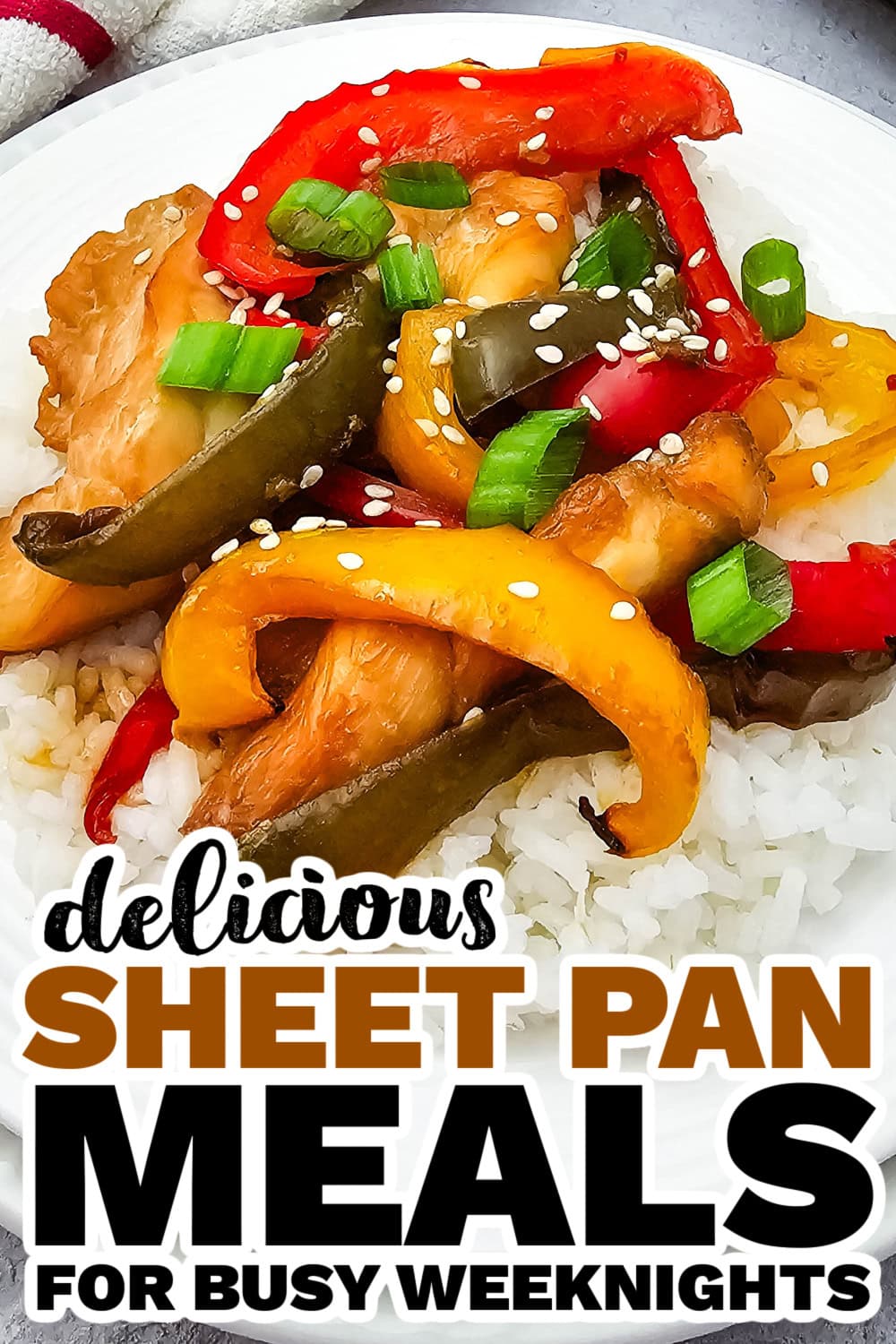 Sticky Soy‑Orange Roasted Chicken & Mixed Peppers
