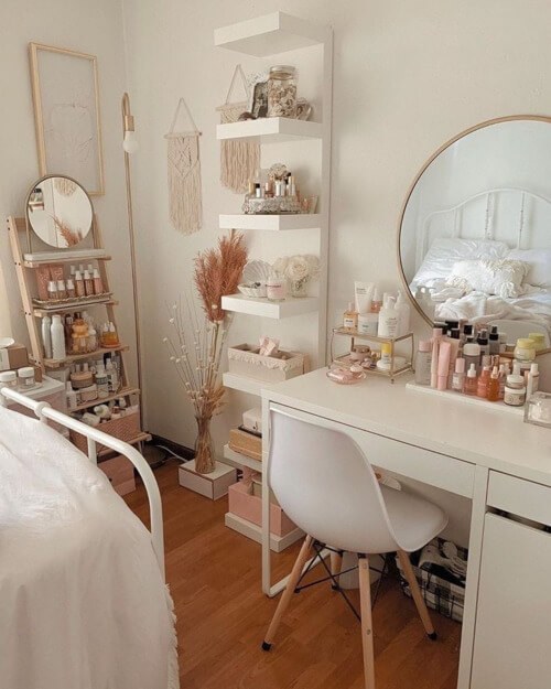 Casual Boho Vanity with Layered Texture