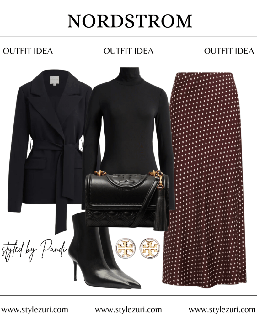 Bold Plaid and Cherry-Red Power Ensemble