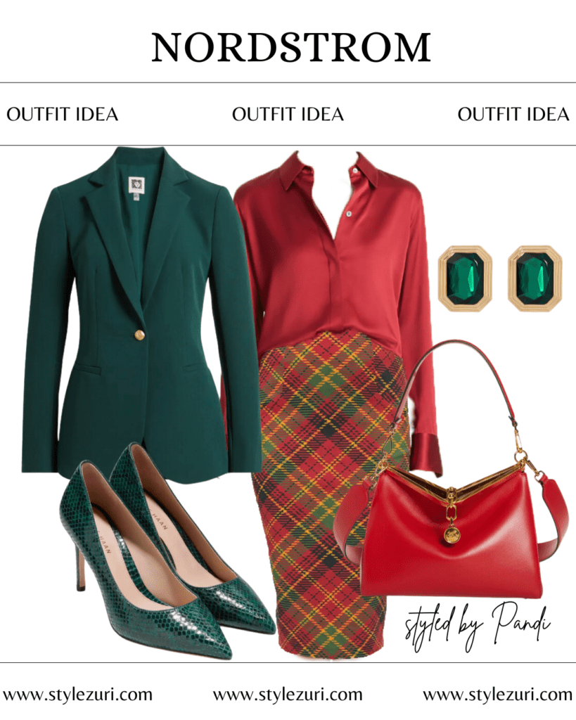 Monochrome Orchid Power Dressing with Retro Flair