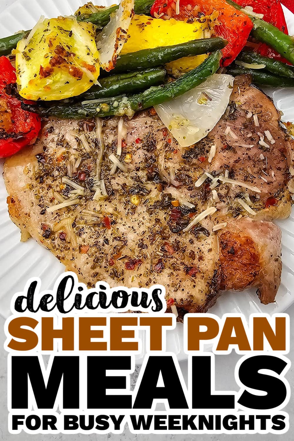 Lemon-Fennel Roast Pork with Caramelized Baby Potatoes and Tomatoes