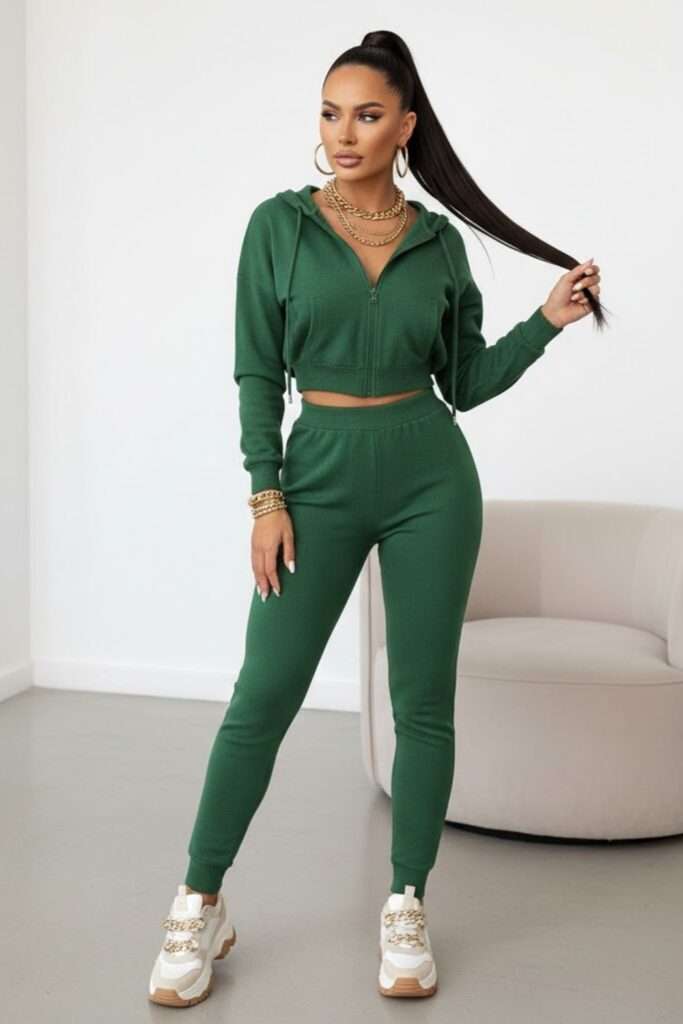 Elevated Athletic Green: Cozy, Clean, and Composed