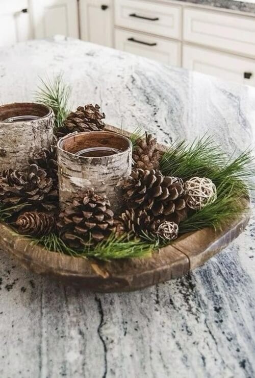 Winter Woodland Dough Bowl