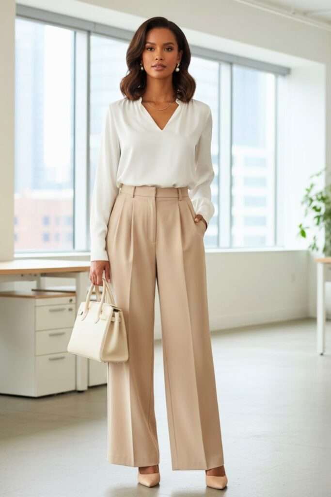 Polished Neutrals: A Calm Desk-Lunch Ritual