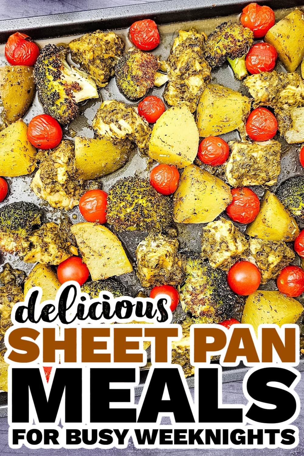 Lemony Walnut-Herb Tray Bake with Chicken and Roasted Veggies