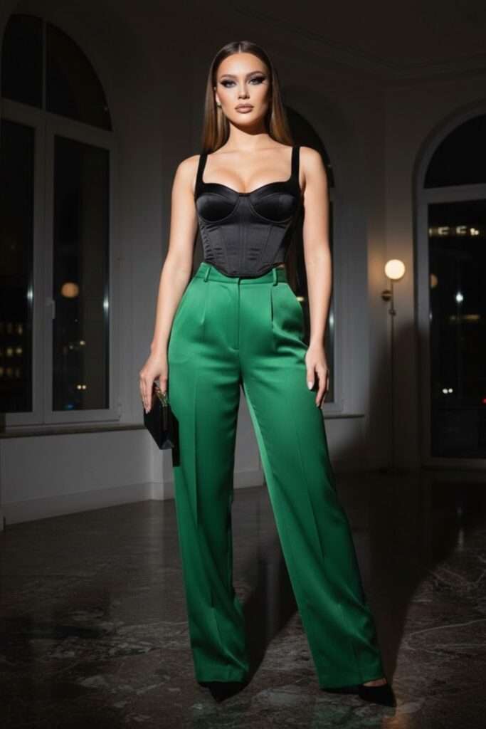 Emerald Tailoring with a Sleek Nighttime Attitude