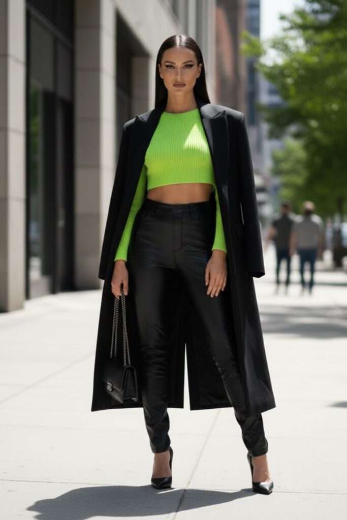 Polished Edge: Leather Pants From Desk To Night