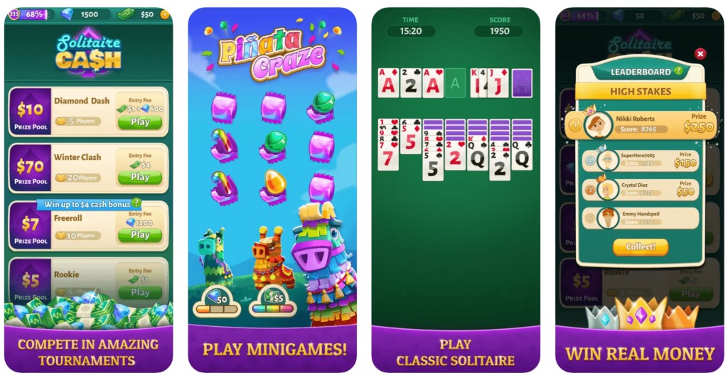 Top places to try paid solitaire matches and tournaments