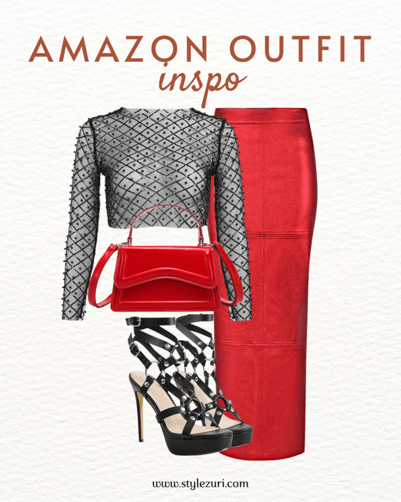 Crisp Casual: Pencil Skirt and Cozy Cropped Sweater