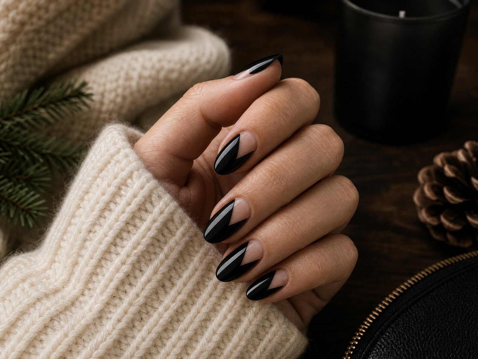 Balance darkness with negative space