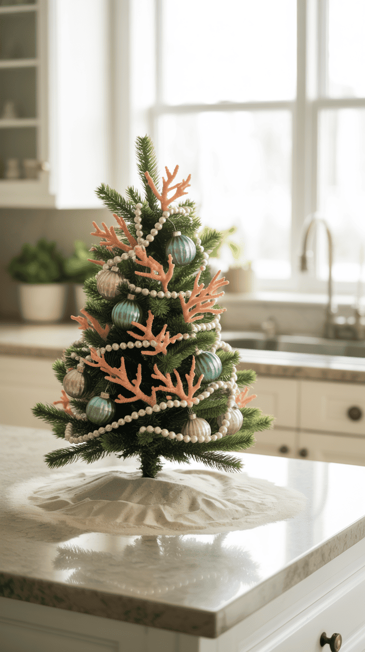 Tiny Coastal Christmas Trees: Nautical Tabletop Ideas for Small Homes