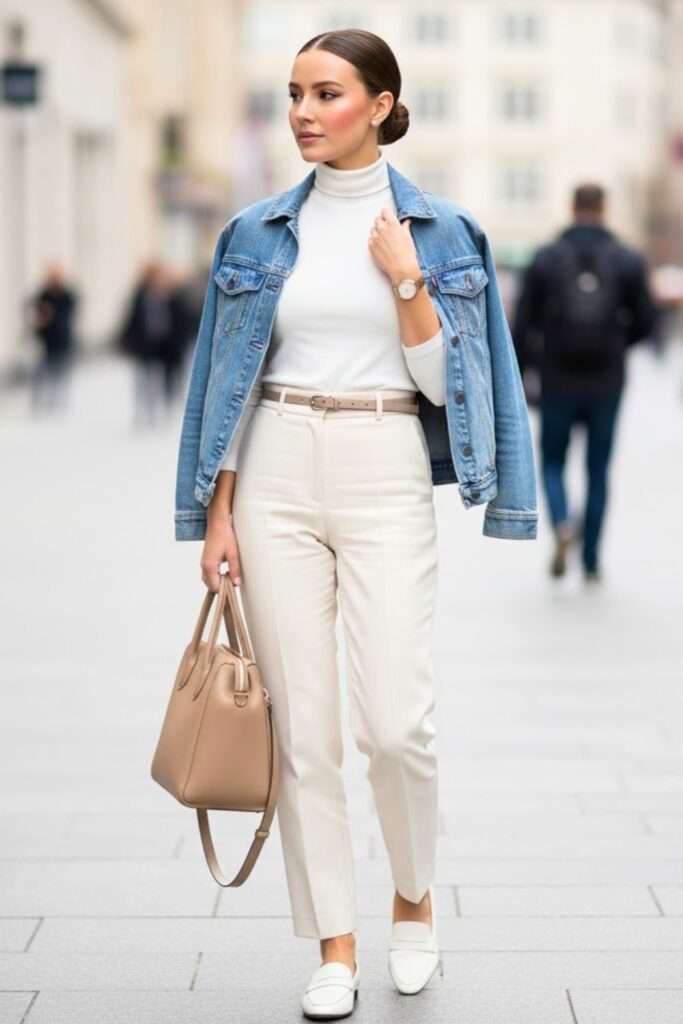 Neutral Layers for a Chic Coffee Date