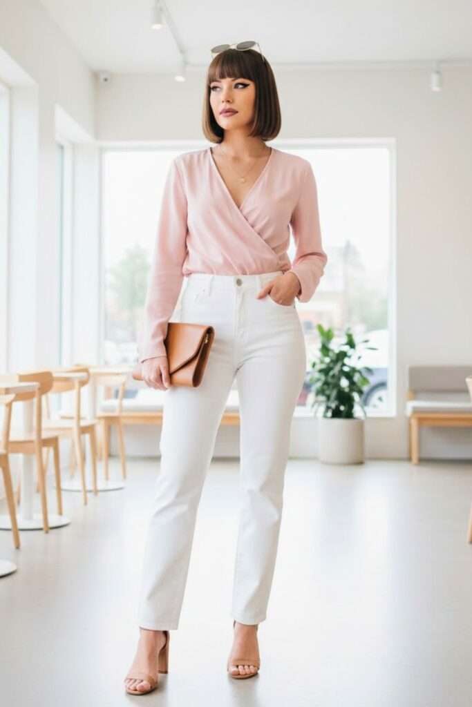 Soft Pastels and Crisp Neutrals for Coffee Dates