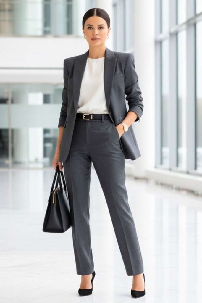 Charcoal Suiting with Modern Minimalist Polish