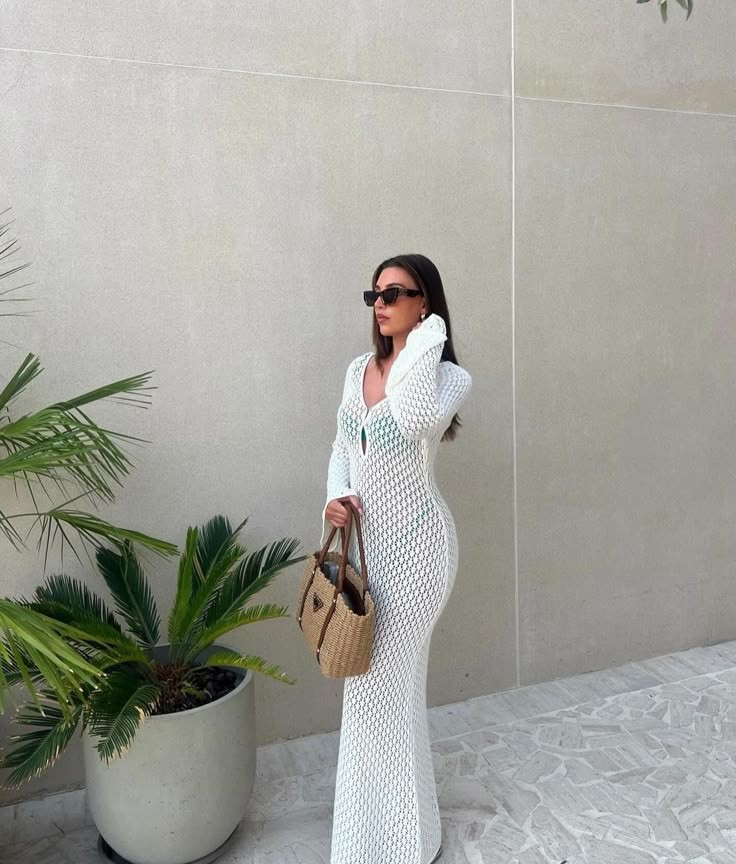 Airy White Maxi Cover-Up