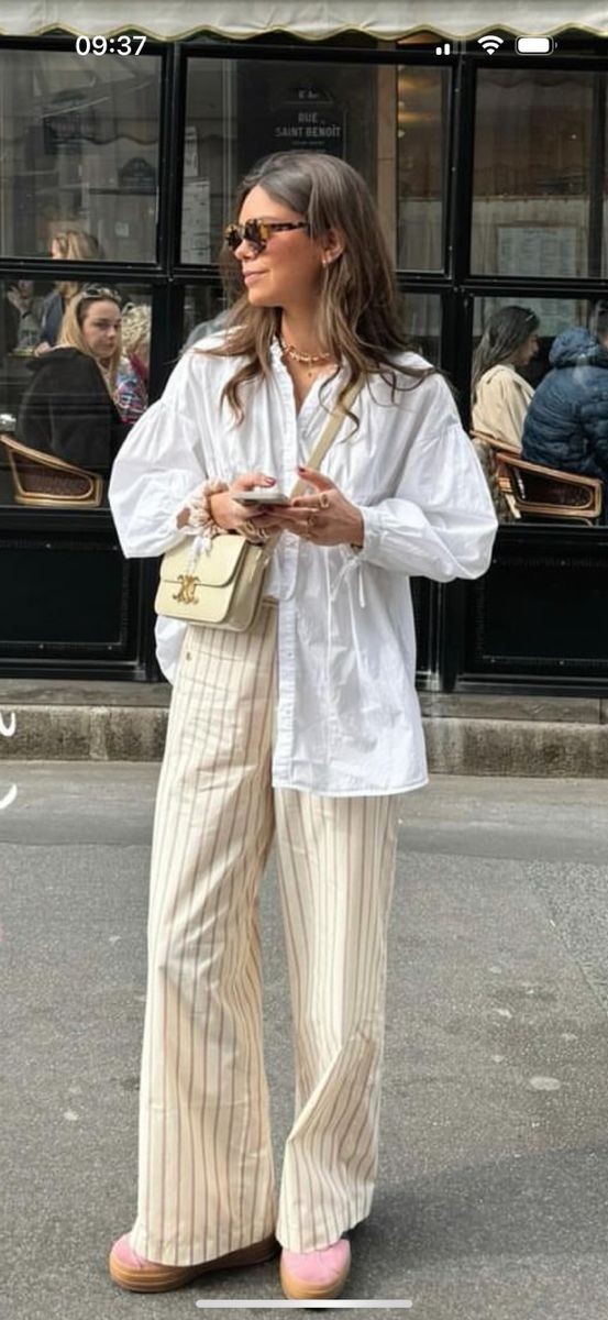 Oversized Shirt With Wide Pants
