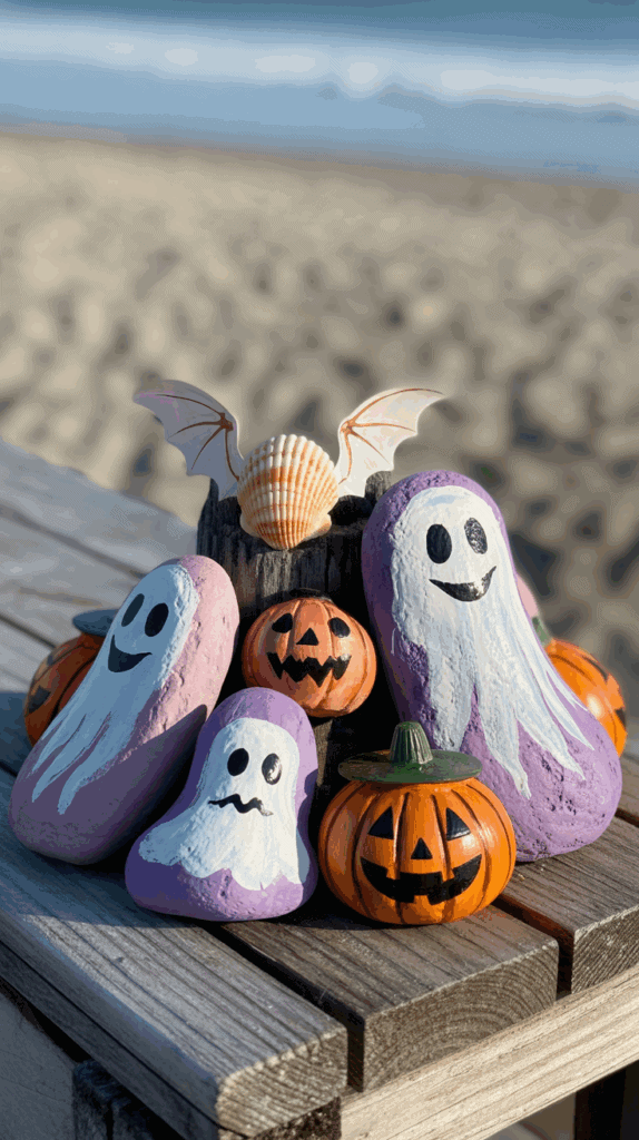 Kid-Friendly Classic Halloween Rock Paints