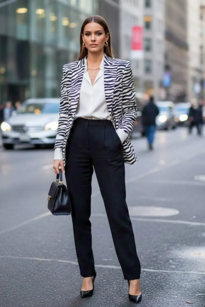 Zebra Blazers: Elevating Office Looks with Quiet Confidence