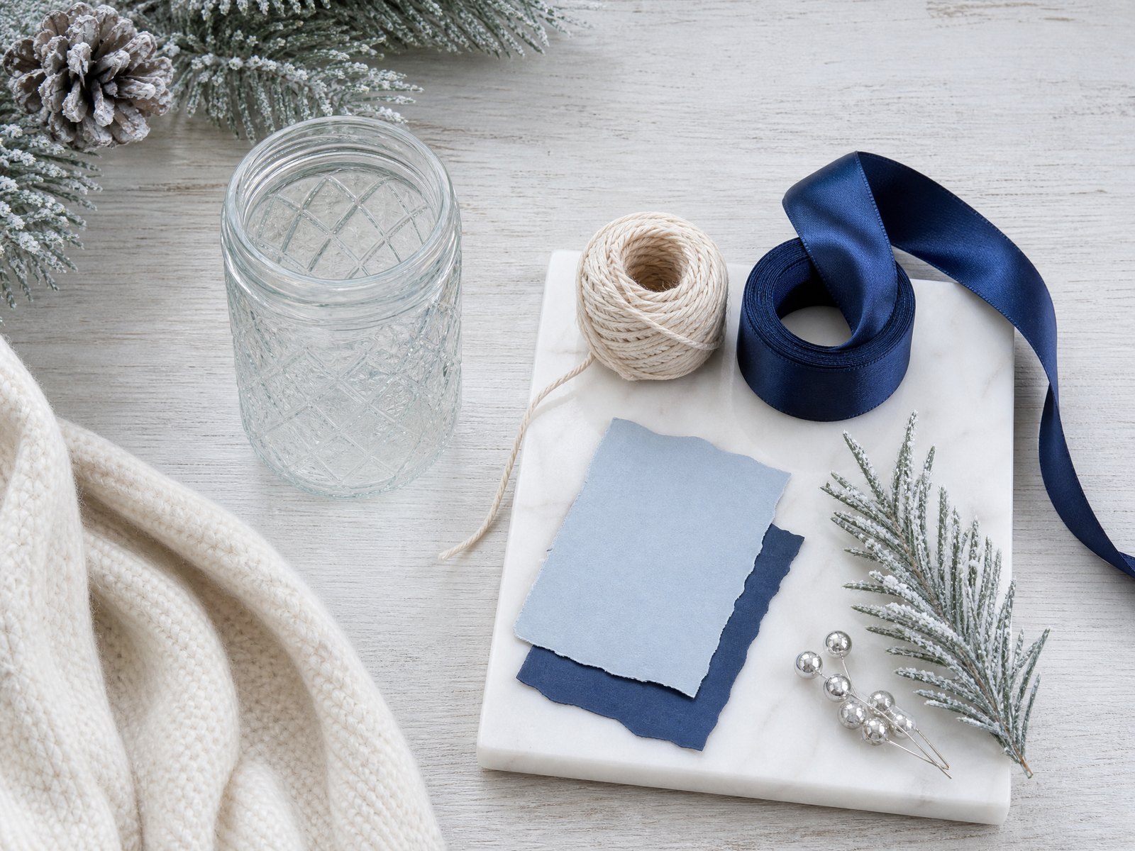 Plan a simple winter palette