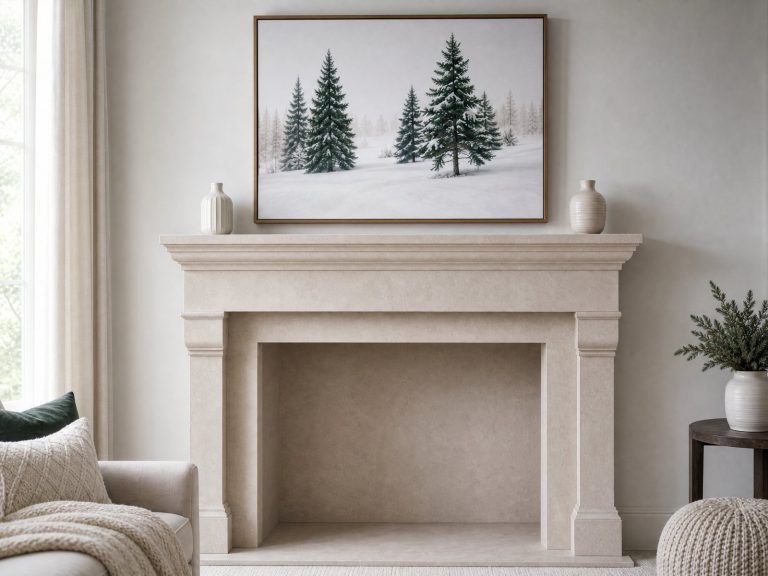 A Safe, Stylish Christmas Mantel: A Simple Framework for Holiday Dressing