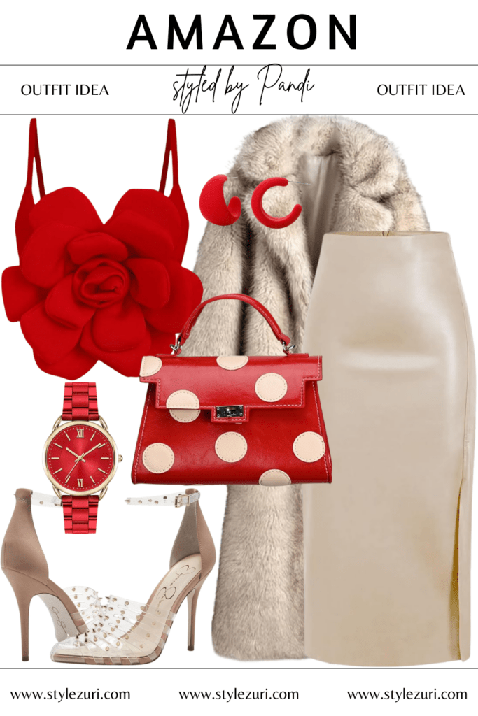 Winter-Ready Red: Chic Monochrome With Sculptural Accents