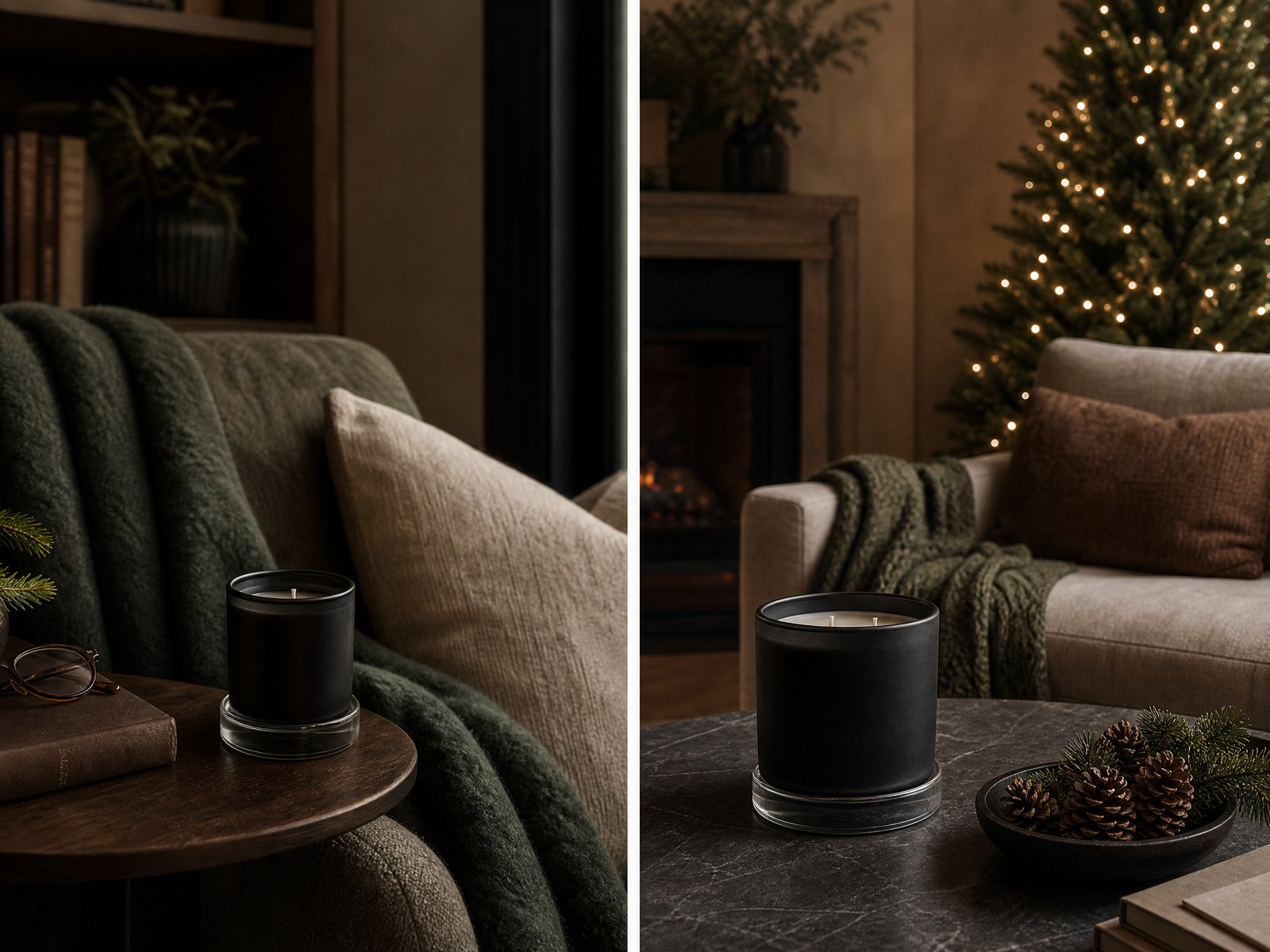 Match scent intensity to room size and function