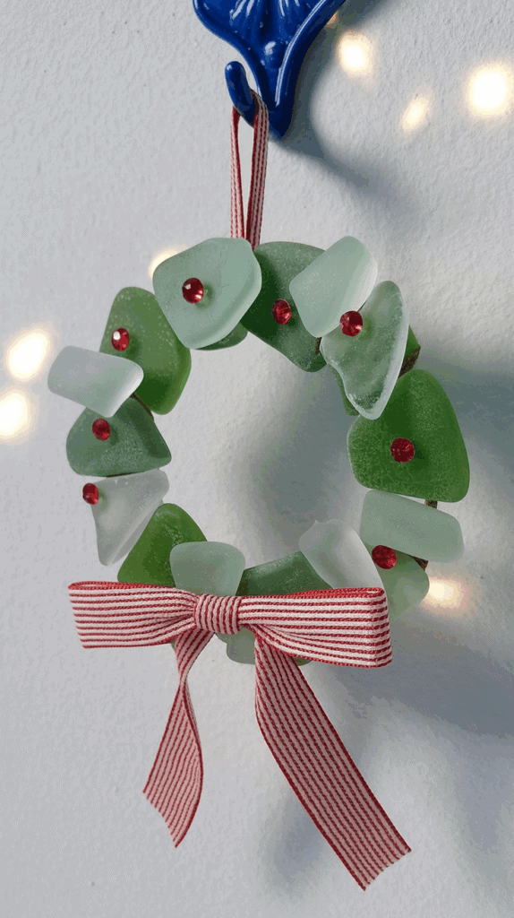 Kid-Friendly Coastal Christmas: Simple Sea Glass Ornaments and Displays