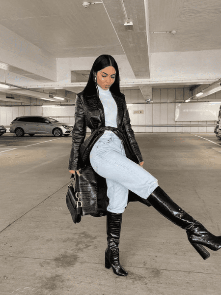 5. Luxe Knits and Leather for Edge and Insulation