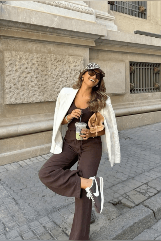 5. Blazer + Dress: Feminine Meets Authority