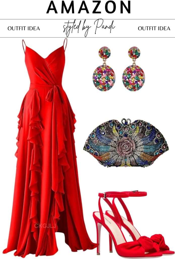Scarlet Suiting and Silk: A Tailored Valentine Statement