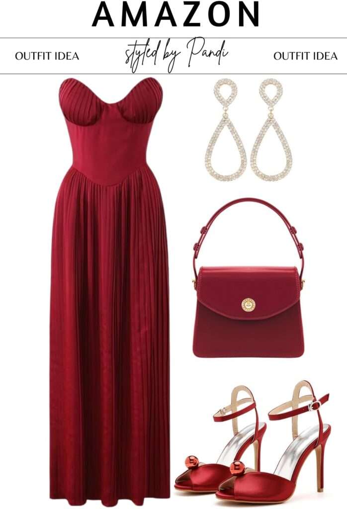 Scarlet Slip and Tailored Blazer for Urban Romance