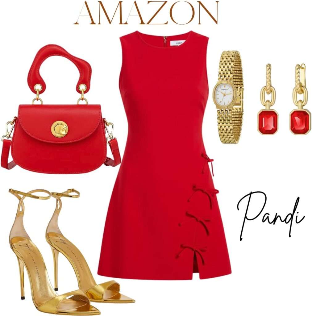 The Scarlet Slip Dress with an Edgy Leather Moto