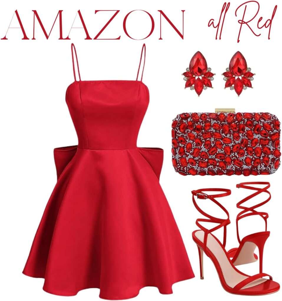 Satin Red Slip with Blazer for Maximum Confidence