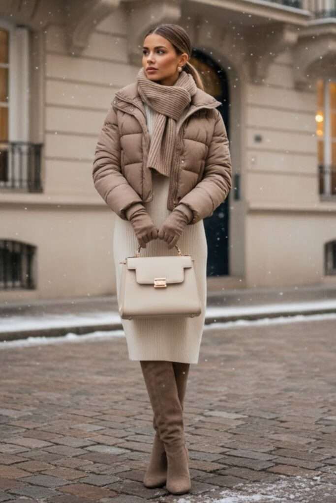 Neutral Layers for Effortlessly Chic Winter Warmth
